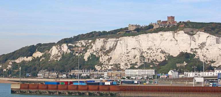 Dovers Hafen aus der Nähe