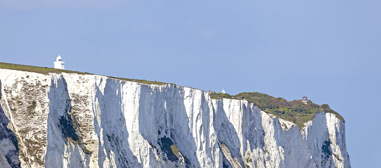 Kreidefelsen bei Dover in England