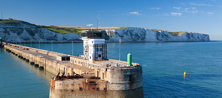 Schiffsanleger vor Dover